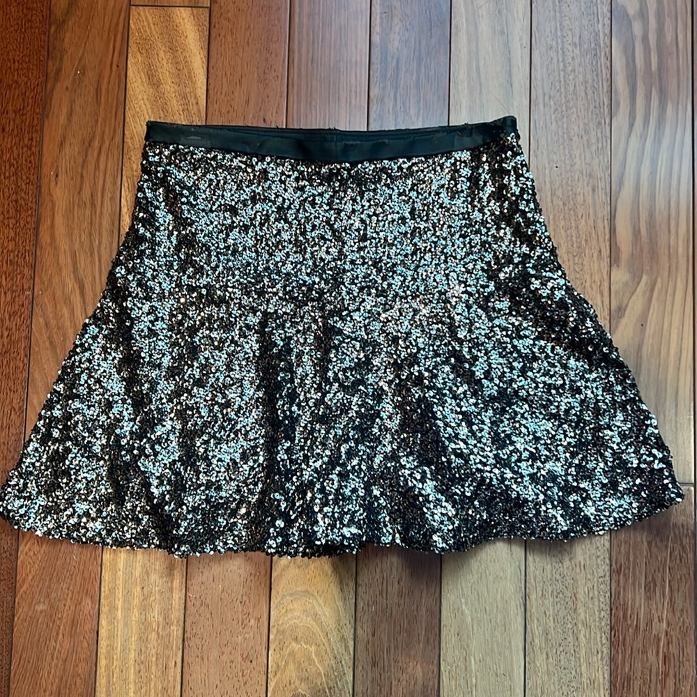 Express Sequined Mini Skirt